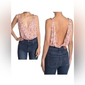 NWT Free People Intimately Siren Song Floral thong bodysuit